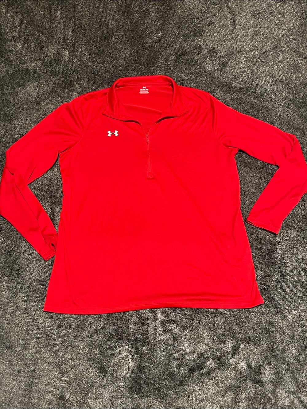 Under Armour Women’s Team Tech 1/2 Zip Pullover - Red - Size XL